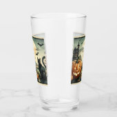 Verre Halloween/Automne/Automne/citrouille/chat (Droite)