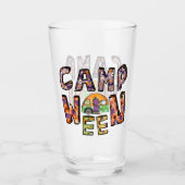 Verre Halloween Camping | Jeu de mots (Devant)