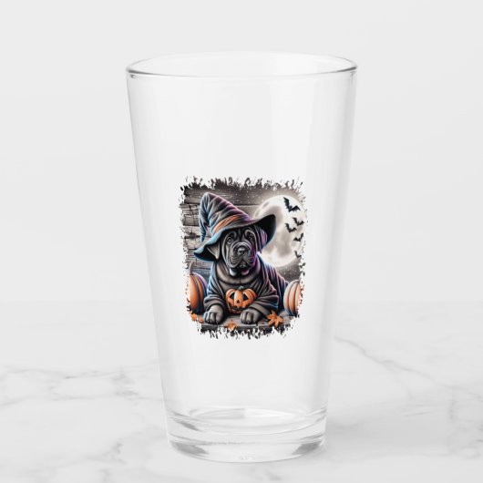 Verre Halloween Canne Corso Dog (Devant)