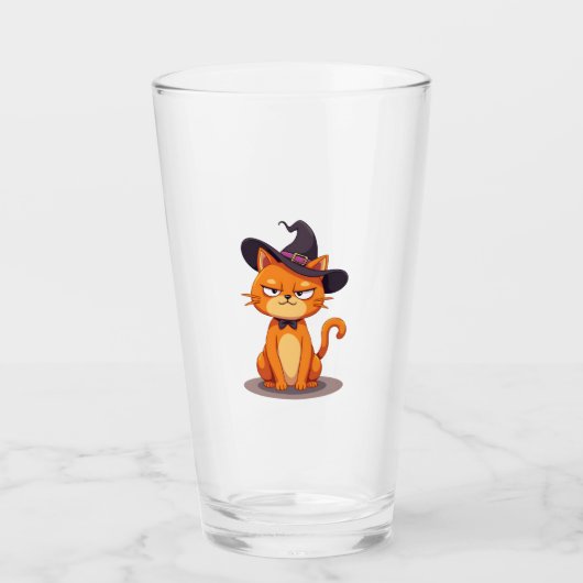 Verre Halloween Cat T-Shirt Kitten Jack O Lantern Kitty  (Devant)