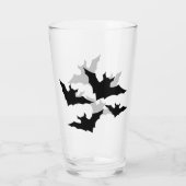 Verre Halloween chauves-souris noires cool éffrayant (Dos)