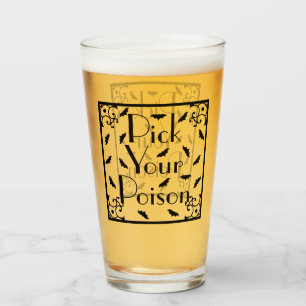 Verre Halloween Choisissez vos chauves-souris poison