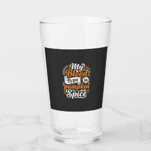 Verre Halloween Citrouille Épice Groupe Sanguin Rétro Ty
