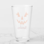 Verre Halloween Citrouille Jack-o'-lantern fille personn (Dos)