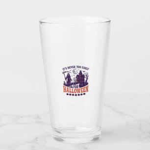 Verre Halloween de la Faucheuse Maison Hantée Jamais Tro