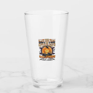 Verre Halloween Joyeux Pêche Chats Noirs Citrouilles Cor