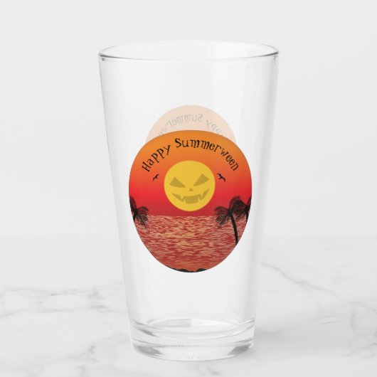 Verre Halloween tropical (Dos)