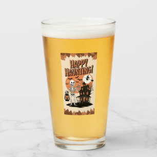 Verre Halloween vintage - Happy Haunting