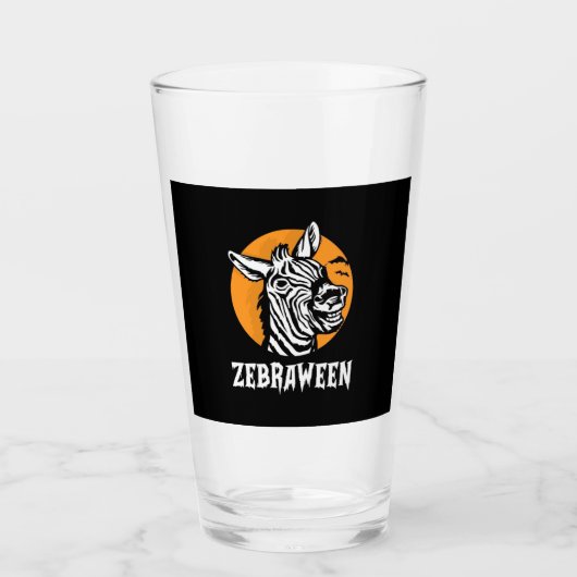 Verre Halloween Zebra (Devant)