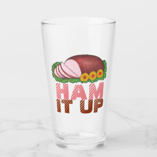 Verre Ham It Up Pink Glaed Holiday Dîner de Pâques