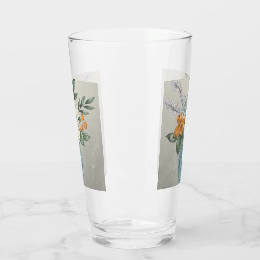 Verre Hanoukka White Roses (Gauche)