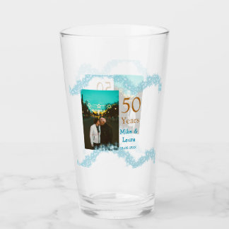 Verre Happy 50th anniversary add couple name date weddin