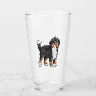 Verre Happy Bernese Mountain Dog - Comic - Chiens - Cart