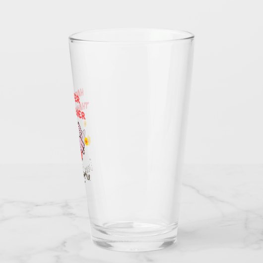 Verre Happy Chat avec Fleurs  (Gauche)