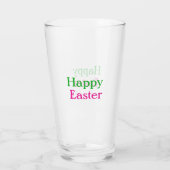 Verre Happy easter boho vert rose enfants ajouter nom ti (Dos)