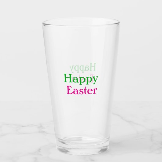 Verre Happy easter boho vert rose enfants ajouter nom ti (Devant)