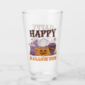 Verre Happy Halloween café brasse (Dos)