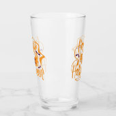 Verre Happy Halloween chauves-souris Jack-o'-lantern (Gauche)