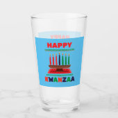 Verre Happy Kwanzaa Kinara (Devant)