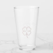 Verre Happy St. patrick jour Shamrock Simple Script (Devant)