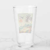 Verre Hawaï vintage/tropical (Dos)