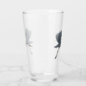 Verre Héron de grand bleu en vol (Droite)