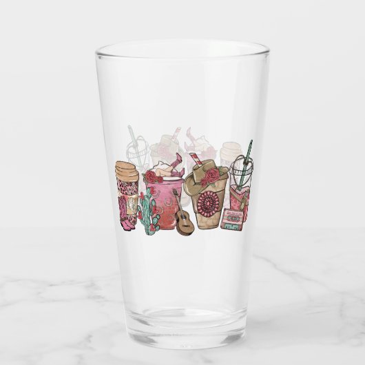Verre Heure du café Cowboy (Dos)