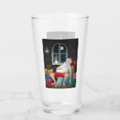 Verre Heure du café du Père Noël (Dos)