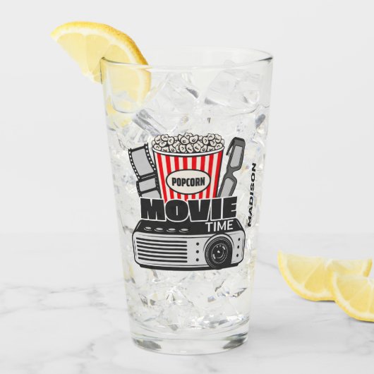 Verre Heure du film de nom personnalisé (Devant glace)