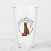 Verre Heureuse Sainte-Valentin Be Mine Irish Setter (rou (Dos)