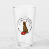 Verre Heureuse Sainte-Valentin Be Mine Irish Setter (rou (Devant)