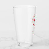 Verre Heureuse Sainte-Valentin des Coeurs d'aquarelle ro (Droite)