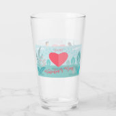 Verre Heureuse Sainte-Valentin Spring Garden (Dos)