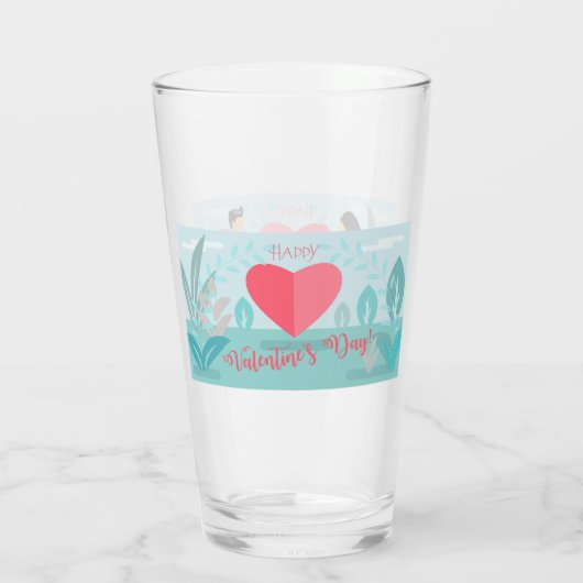 Verre Heureuse Sainte-Valentin Spring Garden (Dos)