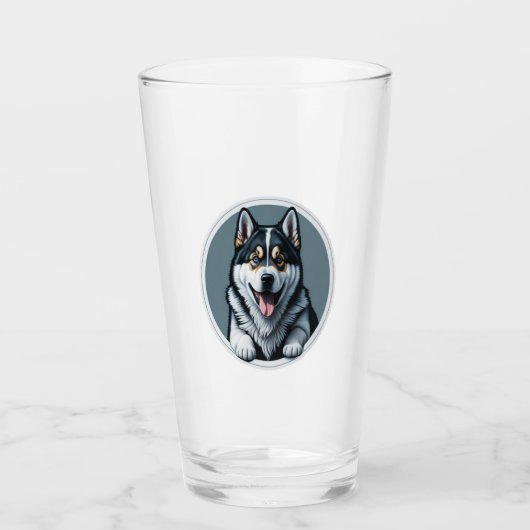 Verre heureux Alaskien Malamute Puppy (Devant)