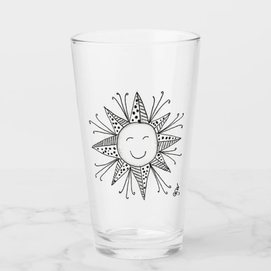 Verre heureux de pinte (Devant)