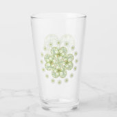 Verre Hibiscus & dentelle BLANC (Dos)