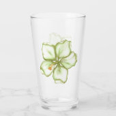 Verre Hibiscus & dentelle BLANC (Dos)