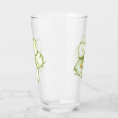 Verre Hibiscus & dentelle BLANC (Gauche)