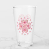 Verre Hibiscus & dentelle PINK (Dos)