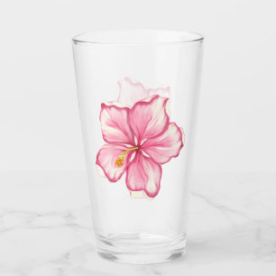 Verre Hibiscus & dentelle PINK