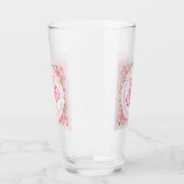 Verre Hibiscus & dentelle PINK (Gauche)