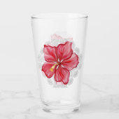 Verre Hibiscus & dentelle RED (Dos)