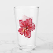 Verre Hibiscus & dentelle RED (Dos)
