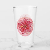 Verre Hibiscus & dentelle RED (Dos)