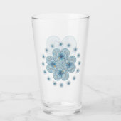 Verre Hibiscus & dentelle TURQUOISE (Dos)
