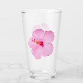 Verre Hibiscus rose Fleur tropicale (Dos)