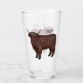 Verre Highland cow (Dos)