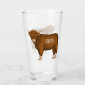 Verre Highland cow (Dos)