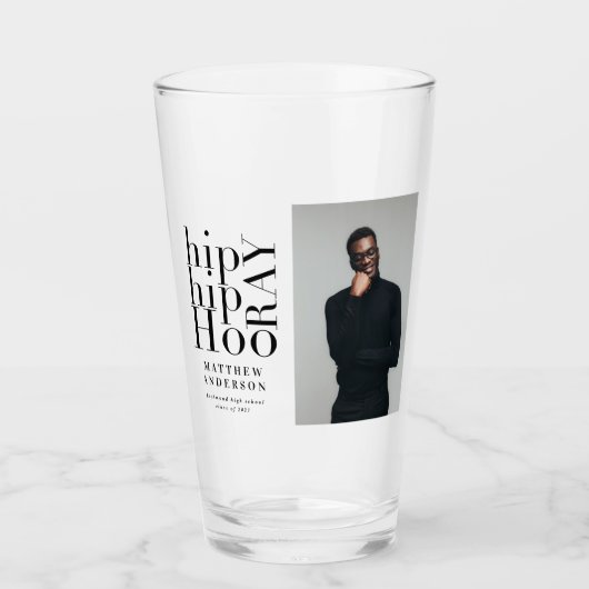 Verre Hip hip hourra fête de remise de diplômes photo (Devant)